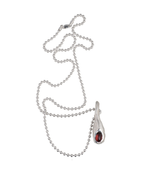 Garnet Drop Necklace
