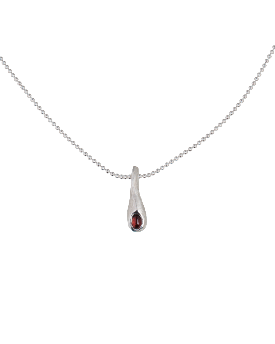 Garnet Drop Necklace